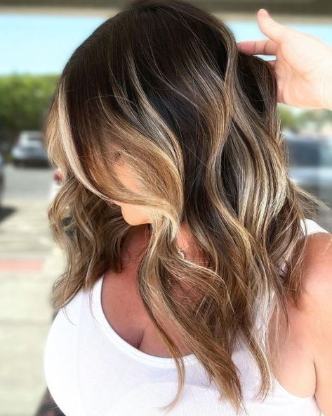 Bright Blonde Partial Balayage Blonde In Brown Hair, Blonde Partial Balayage, Highlights Partial, Brown Hair Highlights, Balayage Styles, Partial Balayage, In A Mood, Hair Adviser, Balayage Hair Dark