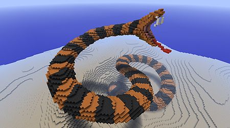 Snake Minecraft Build, Minecraft Fish Statue, Minecraft Cat Statue Stone, Dragon Egg Statue Minecraft, Snake Statue Minecraft, Snake Picture, Minecraft Wolf Statue, Minecraft Statues, Minecraft Pictures