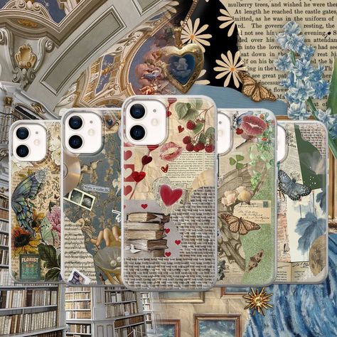 Elevate your phone style with this exquisite Light Academia Paper Phone Case. Inspired by classic literature, this elegant cover is designed for iPhone 15 Pro, 13, 12, 11, Xr & Samsung Galaxy S23, A12, S22 Ultra. Showcase your love for books and sophistication. 📚✨ #LightAcademia #PhoneCase #LiteratureInspired #iPhoneCase #SamsungCover #ElegantDesign #WomenPhoneCover #iPhone14Pro #GalaxyS23 Paper Phone Case, Paper Phone, Old Libraries, Light Academia Aesthetic, Vintage Newspaper, Mobile Phone Covers, Google Pixel Case, Aesthetic Phone, Aesthetic Phone Case