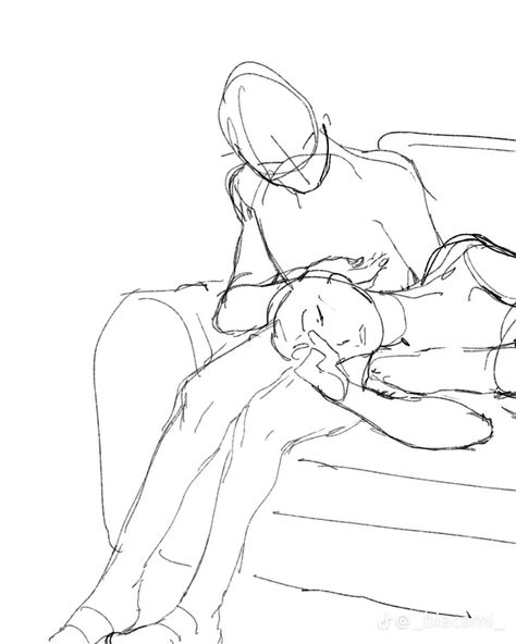 Head On Lap Couple, Lap Couple Pose, On Lap Couple, Head On Lap, Reference Pose Drawing, Couple Pose Reference, Reference Pose, Couple Poses Reference, Couple Pose