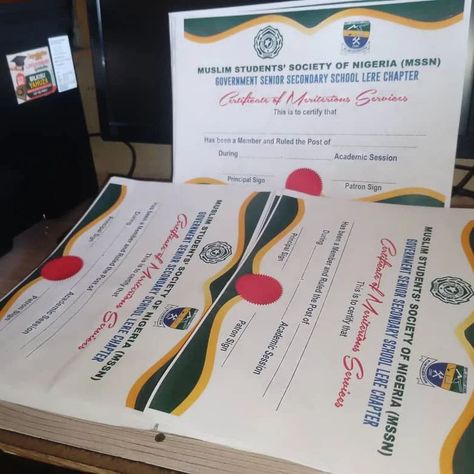 The print out of Certificates For Government Senior Secondary School Lere Chapter! Need custom certificates or any graphic design work? DM me! #GraphicDesign #CertificateDesign #FreelanceDesigner #print Senior Secondary School, Certificate Design, Secondary School, Government, Design Working, Graphic Design