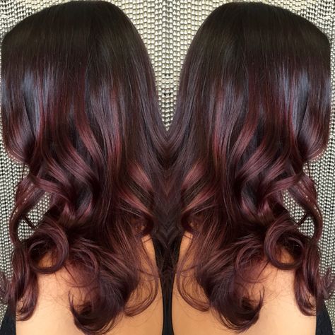 Redken Shades Eq Burgundy Formula, 5rv Hair Color, Dark Red Redken Formula, Burgundy Hair Redken Formula, Redken Shades Eq Formulas Red Violet, Burgandy Shades Eq Formula, Age Beautiful Hair Color, Beautiful Hair Dye, Chocolate Cherry Hair Color