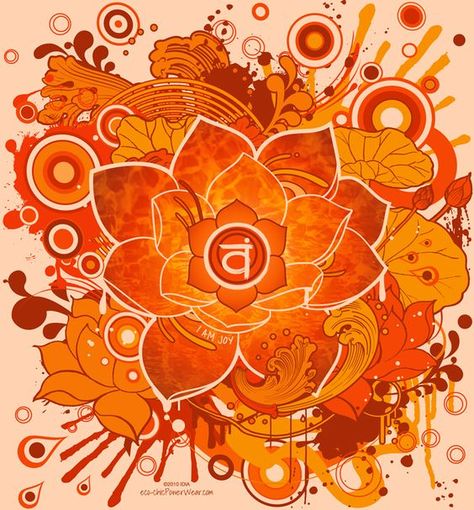 Swadhisthana Chakra, Art Chakra, Sacral Chakra Healing, 2nd Chakra, Second Chakra, Root Chakra Healing, Kundalini Awakening, Little Buddha, Chakra Art