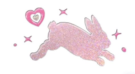 Newjeans Icons Png, New Jeans Bunny Png, Hearts Png, Newjeans Bunny Png, Pink Png Aesthetic, Bunny Png, Bunnies Newjeans, Item Png, Newjeans Sticker