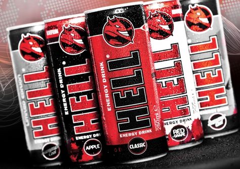 Hell Energy A2 poster Hell Energy, Attitude Quotes For Boys, Crazy Wallpaper, A2 Poster, Red Grapes, Energy Drink, Attitude Quotes, Energy Drinks, Beverage Can