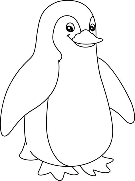 Penguin Coloring Pages Free Printable, Penguin Outline, Penguin Coloring Page, Picture Outline, Penguin Printable, Antarctic Animals, Penguin Images, Penguin Pictures, Penguin Cartoon