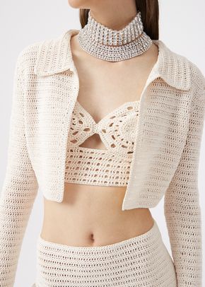 Crochet Bra, Weaving Designs, Crochet Summer Tops, Crochet Fashion Patterns, Crochet Summer, Magda Butrym, Crochet Crop Top, Bustiers, Summer Crochet