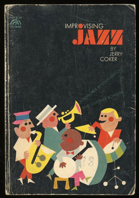 Arte Jazz, Poster Sport, Polish Poster, Jazz Poster, Mid Century Illustration, Jazz Art, Vintage Book Covers, Vintage Graphic Design, Old Book