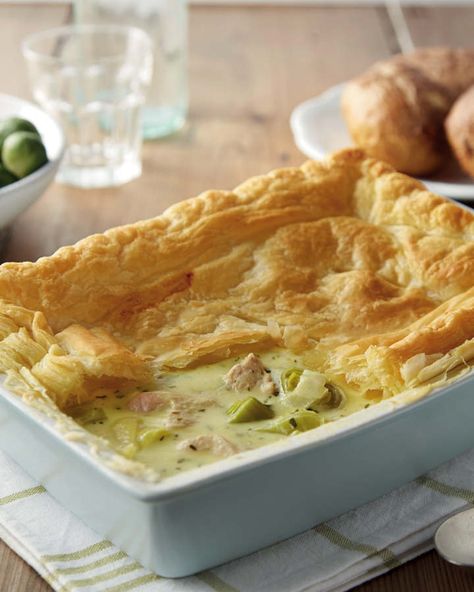 Turkey & Leek Pie - ALDI UK Turkey And Leek Pie, Christmas Turkey Recipes, Cooking Turkey Breast, Leek Pie, Aldi Recipes, Savory Dinner, Leftover Turkey Recipes, Chicken Main Dishes, Leftover Turkey