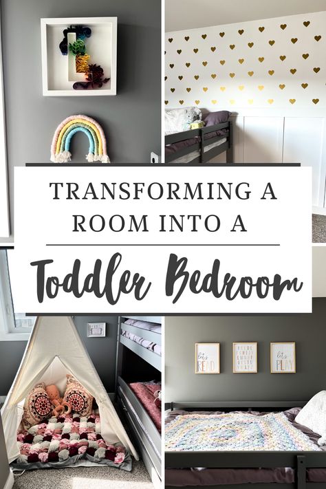 Bedroom For One Year Old, Toddler Bedroom Wall Ideas, One Year Old Bedroom Ideas, Toddler Safe Bedroom, Two Year Old Bedroom, Toddler Floor Bed Room Setup, Toddler Bedroom Paint Ideas, Toddler Room Layout Ideas, Toddler Dresser Decor