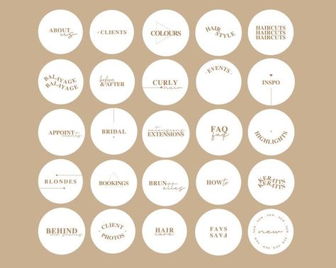 Free Instagram Highlight Icons Hairstylist Highlight Covers Instagram, Beauty Salon Branding, Hairstylist Instagram, Gold Icons, Salon Logo Design, Online Digital, Hair Icon, Instagram Highlight Covers, Templates Instagram