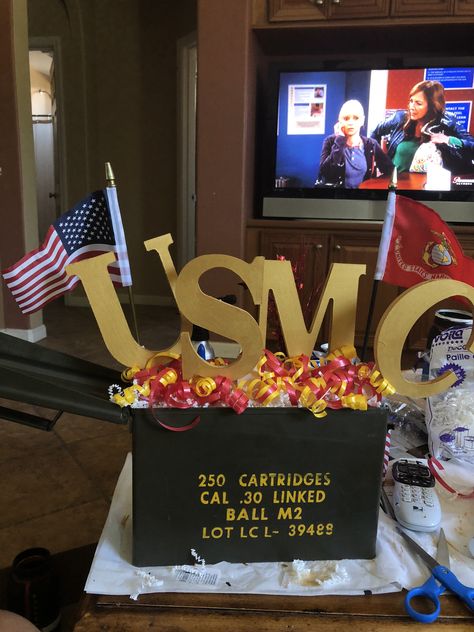 Marine Corps Centerpieces, Marine Decorations Party, Marine Retirement Party Ideas, Usmc Centerpieces Marine Corps, Marine Corp Centerpieces, Marine Party Decorations, Marine Corp Graduation Party, Marine Corp Birthday Party Ideas, Marine Corps Ball Centerpieces