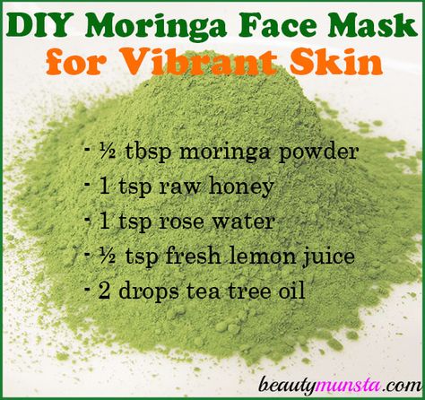 Treat your face to nourishing superfoods that are great for skin! Make a DIY moringa powder face mask for vibrant skin! Moringa is a superfood that has recently shot up to fame. However, it’s been consumed for years in Asia and Africa as a nutrient-rich food. Moringa powder is obtained from grinding up the leaves … Powder Face Mask, Skin Care Routine For Teens, Coffee Facial, Green Tea Face, Powder Face, Moringa Powder, Homemade Lotion, Luscious Hair, Home Remedies For Hair