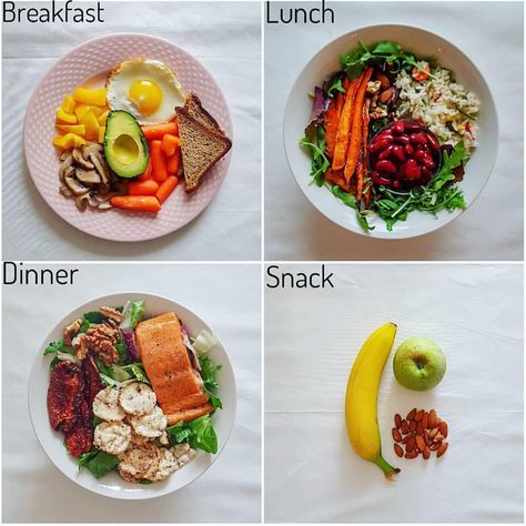 Weight loss vs. muscle gain meal ideas! 💪 *Swipe to see lunch, dinner & a snack idea* . While no one meal will make you gain or lose… Breakfast Snap, Crockpot Recipes Ground Beef, Chicken Breast In Air Fryer, Crockpot Recipes Chicken, Menu Sarapan Sehat, Boiled Chicken Breast, Salad Aesthetic, Crockpot Recipes Healthy, Seared Chicken Breast