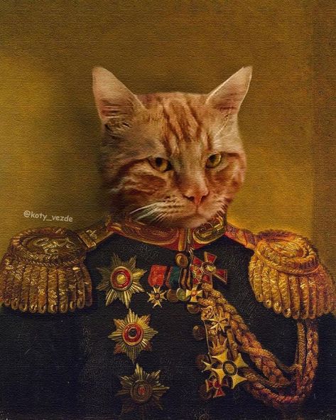 Russian Artist Surprises His Followers By Turning Cats Into Renaissance Paintings (78 Pics) Victorian Cat Paintings, Funny Cat Paintings, Victorian Cat, Royal Cat, Royal Pet Portrait, Classical Paintings, Animal Inspiration, Cat Paintings, Art Teaching