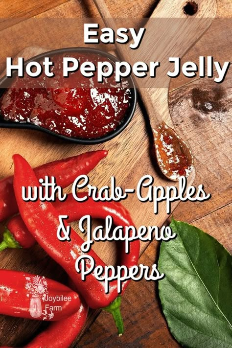 Mixed Berry Jalapeno Jelly, Crabapple Recipes, Crabapple Jelly Recipe, Pepper Jellies, Crabapple Jelly, Green Pepper Jelly, Crab Apple Recipes, Jalapeno Jelly Recipes, Crab Apple Jelly