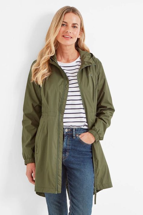 Green Tog 24 Kilnsey Jacket Waterproof Jacket Women, Packable Rain Jacket, Caught Out, Sports Skirts, Curved Back, Waterproof Jacket, Women's Coats & Jackets, Khaki Green, Color Khaki