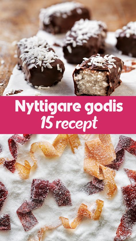 Här är våra bästa recept på nyttiga snacks, nyttiga efterrätter och nyttigt godis. Coffee Cake Recipes, Healthy Baking, Coffee Cake, Fudge, Healthy Snacks, Cake Recipes, Good Food, Dessert, Candy