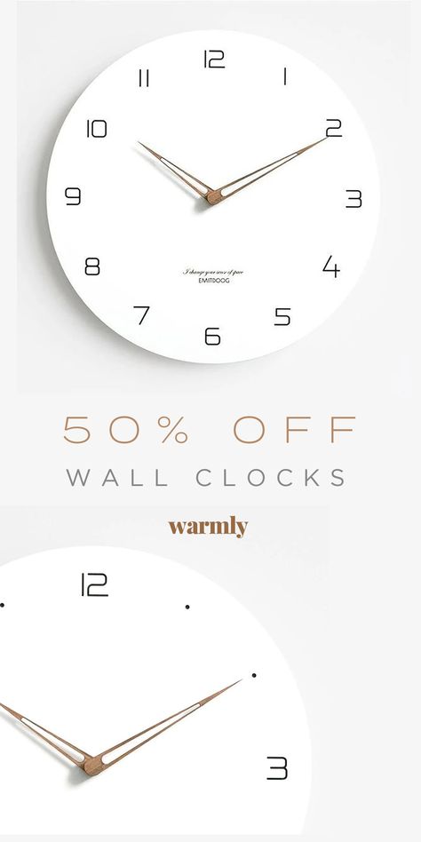 Big Clock Decor Living Rooms, Bedroom Clock Ideas, Big Clock Decor, Kitchen Clocks Wall Ideas, Wall Clock Ideas, Wall Clock Decor Living Room, Minimalist Wall Clock, Living Room Wall Clock, Bedroom Clocks