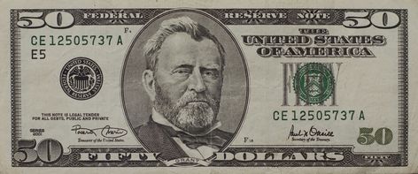 https://flic.kr/p/8zVwQY | US Fifty dollar bill, front (2013) | 50_front_full Ulysses Grant, Dollar Banknote, 50 Dollars, Coin Dealers, Money Bill, Federal Reserve Note, Andrew Jackson, Coin Values, Visa Gift Card