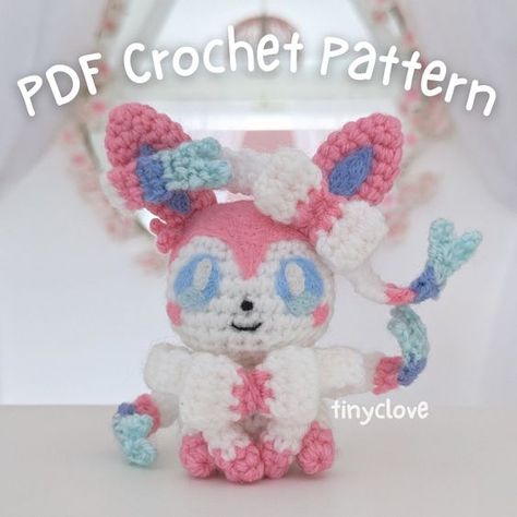 Fairy Bunny - PDF Crochet Pattern #crochetpattern #crochetpatternsamigurumi #crochetamigurumi #cuteamigurumi #crochetplushies Origami Diy Ideas, Fairy Bunny, Magic Rings, Pokemon Crochet Pattern, Crochet Pokemon, Crochet Animal Amigurumi, Crochet Animals Free Patterns, Crochet Design Pattern, Crochet Amigurumi Free Patterns