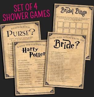 Harry Potter Bachelorette Party, Hp Wedding, Harry Potter Bridal Shower, Halloween Bottle Labels, Potion Labels, Bridal Bingo, Bridal Games, Harry Potter Wedding, Bride Dolls