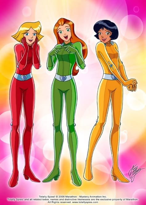 Totally Spies Halloween, Spy Cartoon, Spy Dress, Spy Outfit, Trio Costumes, Spy Girl, Cartoon Character Costume, Trio Halloween Costumes, Totally Spies