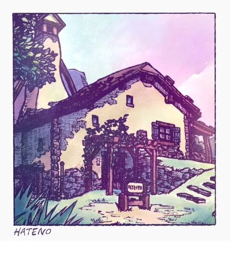 Link's house from Hateno Village in Breath of the Wild. Hateno Village, Polaroid Aesthetic, Breath Of The Wild, Legend Of Zelda, Sticker Art, Traditional Art, I Shop, Product Launch, Quick Saves