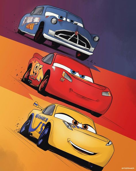 Pixar Fanart, برق بنزين, Cars Disney Pixar, Disney Cars Wallpaper, Cars Pixar, Disney Cars Party, Cars Room, Portrait Cartoon, Disney Pixar Cars