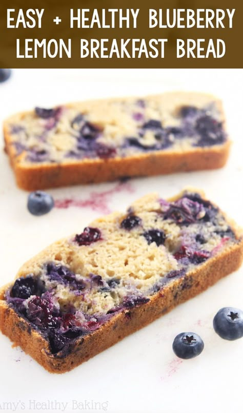 Breakfast Loaf Recipes, Healthy Breakfast Loaf, Blueberry Oatmeal Bread, Blueberry Pudding Cake, Blueberry Yogurt Cake, Blueberry Pudding, Breakfast Loaf, Blueberry Bread Recipe, Lemon Yogurt Cake