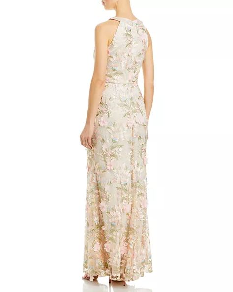 Eliza J Appliquéd Embroidered Halter Gown | Bloomingdale's Halter Gown, Eliza J, Wedding Ideas