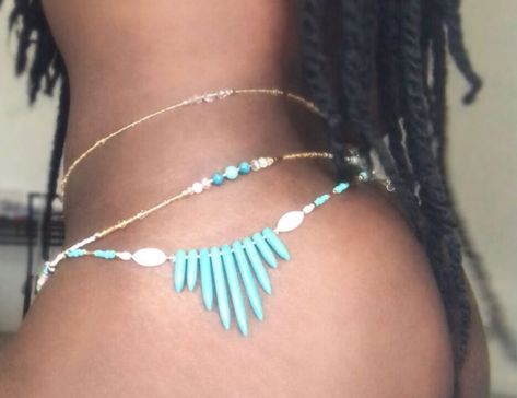 Thigh Beads, Vi Outfit, Avatar Claims, Waste Beads, Beaded Belly Chain, Body Jewerly, Waist Beads African, Belly Beads, Hippie Chic Fashion