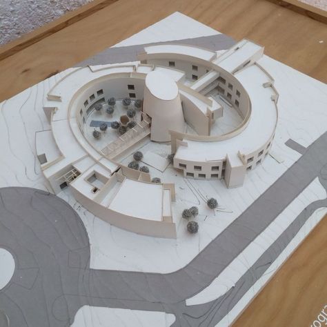 Maquette Architecture, Circular Buildings, Concept Models Architecture, Architecture Panel, Modern Architecture Building, Architecture Concept Diagram, Architectural Model, Architecture Design Drawing, Architecture Model Making