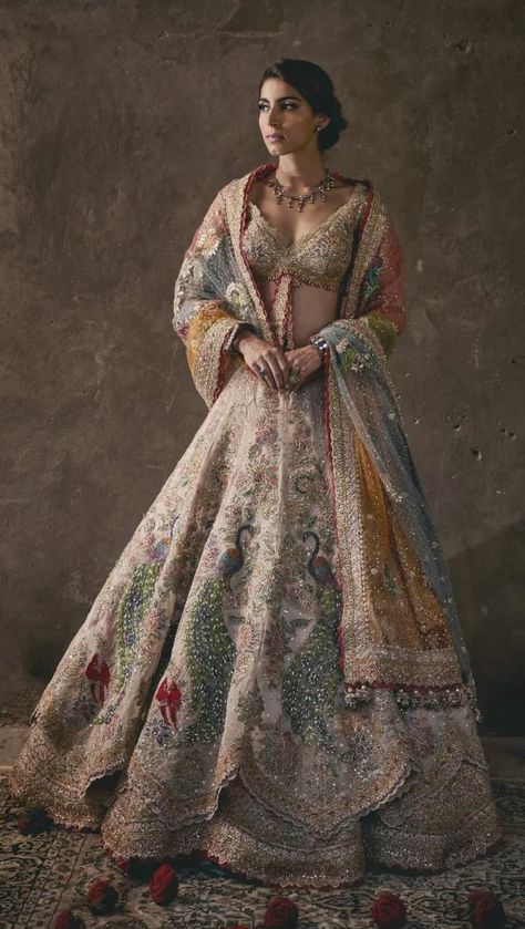 Tulle Lehenga, Rimple Harpreet, Mango Yellow, Bridal Lehenga Designs, Latest Bridal Lehenga, Red Wedding Dress, Desi Wedding Dresses, Yellow Lehenga, Indian Bride Outfits