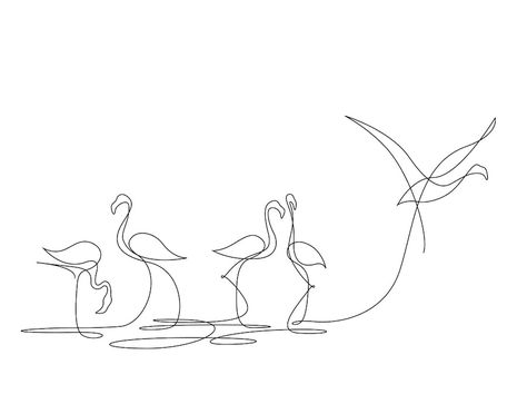 Simple One Line Drawings, One Line Art Easy, Line Art Animals, One Line Animals, Animal Line Drawings, Continuous Line Art, Single Line Art, Single Line Drawing, One Line Art