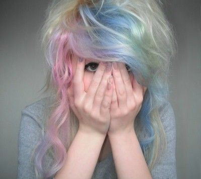 cotton candy hair :) Cotton Candy Hair, Candy Hair, Unicorn Hair, Scene Hair, Pastel Hair, Dye My Hair, Hair Reference, Hair Inspo Color, Rainbow Hair