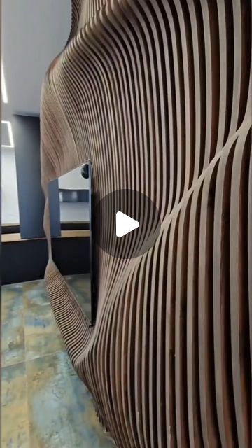 Wood Face on Instagram: "Parametric Wall Design   #interiordesign #walldesign #interioresdesign #wallartdesign #interiordesignaddict #woodface #homeinterior #reelsinstagram #furnituredesign #wallpanel #homedecor" Parametric Wall Design, Parametric Wall, Interior Wall Design, Interior Wall, Interior Walls, Wall Art Designs, Wall Paneling, Wall Design, Furniture Design