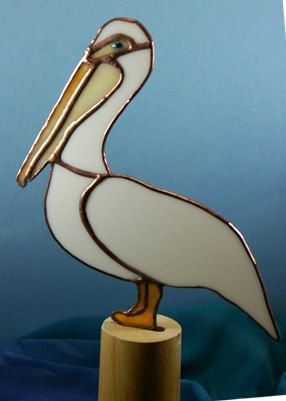 White Pelican Stained Glass Suncatcher for limited by glassnwood, $30.00 Stained Glass Ocean, White Pelican, Beach Tree, Transom Window, Stained Glass Studio, Stained Glass Pattern, Stained Glass Birds, Stained Glass Decor, Stained Glass Ornaments