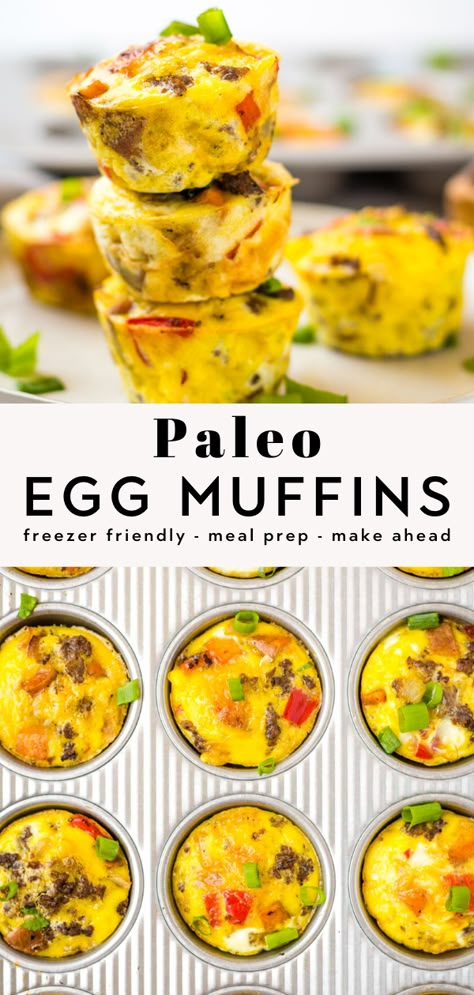 Paleo Egg Muffins Breakfast, Whole30 Egg Bake, Paleo Quick Lunch, Aip Breakfast Meal Prep, Paleo Egg Breakfast, Whole30 Breakfast Muffins, Paleo Egg Bake, Easy Paleo Recipes Breakfast, Paleo Make Ahead Meals