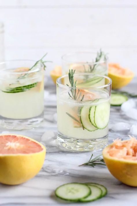 Cucumber Cocktail Recipes for Summer | Brit + Co Cucumber Cocktail, Cocktail Gin, Entertaining Dinner, Fall Cocktails Recipes, Fall Cocktails, Angostura Bitters, Breakfast Brunch Recipes, Fun Cocktails, Non Alcoholic Drinks