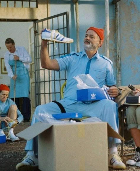 Wes Anderson Characters, Life Aquatic With Steve Zissou, Wes Anderson Aesthetic, The Life Aquatic, Wes Anderson Style, Steve Zissou, Wes Anderson Movies, Wes Anderson Films, The Royal Tenenbaums