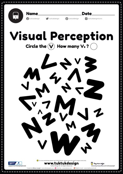 Vision Therapy Activities, Visual Perceptual Activities, Alphabet Letter Worksheets, Visual Perception Activities, Preschool Math Worksheets, Whole Brain Teaching, English Worksheets For Kids, Visual Perception, Reading Intervention