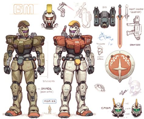 Gundam Project Gundam Warhammer, Gundam Sketch, Mediterranean Theme, Robot Designs, Robot Design Sketch, Armor Ideas, Vehicle Concept, Mech Design, Lego Vehicles