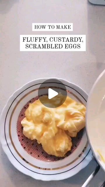 No Soup For You on Instagram: "How to make fluffy, custardy scrambled eggs (or technically folded eggs) in 15 seconds." Freezing Scrambled Eggs, How To Make Fluffy Eggs, Fluffy Eggs Scrambled, Folded Eggs, Egg Dishes Recipes, Fluffy Scrambled Eggs, Fluffy Eggs, Egg Dishes, Egg Dish