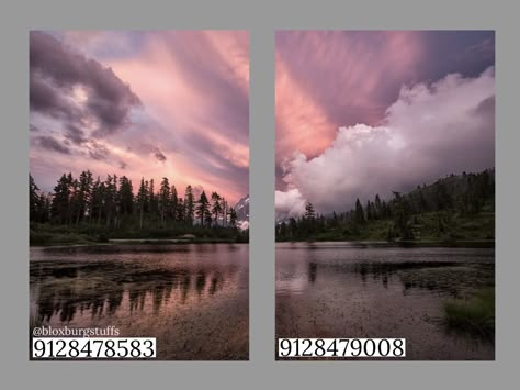 Bloxburg Mountain Decal Codes, Roblox Office Decal Codes, Bloxburg Landscape Decal Codes, Sunset Decals Bloxburg, Bloxburg Cloud Decal Codes, Bloxburg Split Painting Codes, Bloxburg Landscape Decals, Roblox Images Id Codes, Alaska Violet Bloxburg Decals