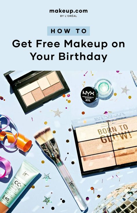 If there's one thing we love more than shopping for new makeup, it's receiving makeup for free! To up your chances of getting freebies from some of your favorite beauty brands, we've compiled a list of brands and stores that will give you free makeup on your birthday, no strings attached. Pin this article now so you know who owes you a coupon code or surprise on your special day! #birthday #freemakeup #cheapmakeup #beautyhacks #freegift #giveaways Free Beauty Samples Mail, Free On Your Birthday, Free Makeup Samples Mail, Birthday Hacks, Makeup Basics, Free Birthday Gifts, Sephora Gift Card, Free Beauty Samples, Birthday Freebies