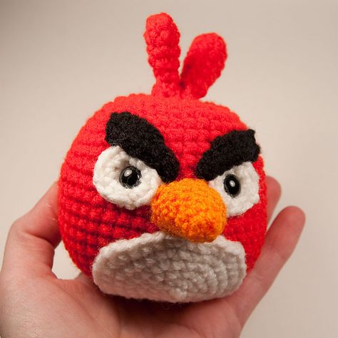 Ravelry: Angry Birds Cardinal pattern by Karla Fitch Kids Crochet Pattern, Bird Free, Angry Bird, Bird Crafts, Crochet Amigurumi Free Patterns, Crochet Amigurumi Free, Bird Patterns, Angry Birds, Amigurumi Free Pattern