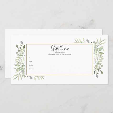 Create your own Flat Card | Zazzle.com Beauty Salon Gift Voucher Ideas, Hair Salon Gift Certificate, Salon Gift Voucher Design, Salon Gift Voucher, Spa Vouchers, Esthetician Supplies, Spa Gift Card, Beauty Room Salon, Paypal Gift Card