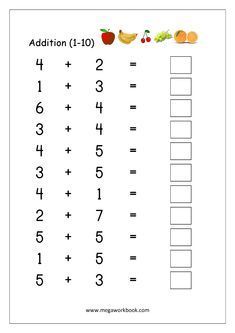 Free Printable Number Addition Worksheets (1-10) For Kindergarten And Grade 1- Addition On Number Line - Addition With Pictures/Objects - MegaWorkbook Work Sheets For 1st Grade Math, 1st Grade Addition Worksheets, Math Sheets For 1st Grade Free Printable, Addition For Grade 1, Grade 1 Addition, Exam Encouragement, Addition Worksheets Kindergarten, Addition With Pictures, Printable Addition Worksheets