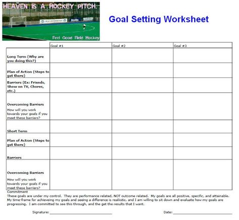 Goal Setting For Athletes Worksheets Goal Setting Worksheet Printables, Garage Floor Finishes, Goal Planning Worksheet, Goal Sheets, High School Softball, Goal Sheet, Hockey Goal, Elementary Physical Education, Becoming Successful